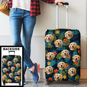 Custom Photo Pets Are Loyal Companions For Life - Dog & Cat Personalized Custom Luggage Cover - Holiday Vacation Gift,  Gift For Adventure Travel Lovers, Pet Owners, Pet Lovers