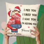 Custom Christmas Couple Gifts - Personalized Pillow
