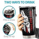 Custom Name Best Dad Ever Family Gifts - Personalized Tumbler