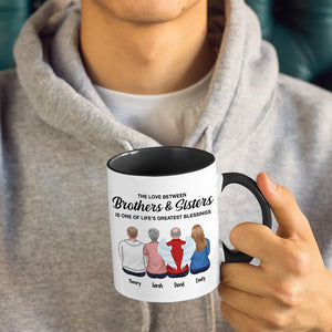 Brothers Sisters The Greatest Gifts Ever - Family Personalized Custom Accent Mug - Gift For Siblings, Brothers, Sisters