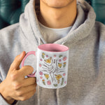 Custom Floral Family Hands Mother's Day Gifts - Personalized Accent Mug