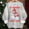 My Greatest Blessings Call Me Grandma - Family Personalized Custom Unisex Sweatshirt With Design On Sleeve - Christmas Gift For Mom, Grandma