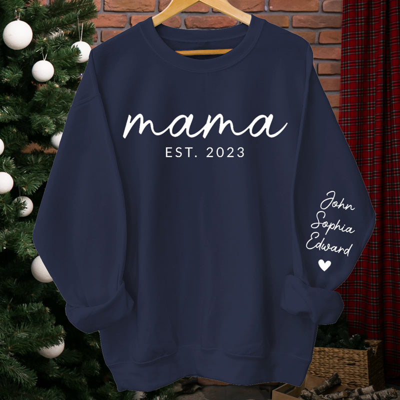 Wife Mom Boss Family Personalized Custom Unisex Sweatshirt With