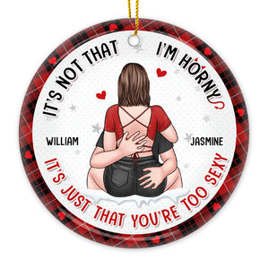 We Have A Forever Type Of Love - Couple Personalized Custom Ornament - Ceramic Round Shaped - Christmas Gift For Husband Wife, Anniversary