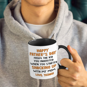 My Amazing Step Dad - Family Personalized Custom Accent Mug - Father's Day, Birthday Gift For Dad