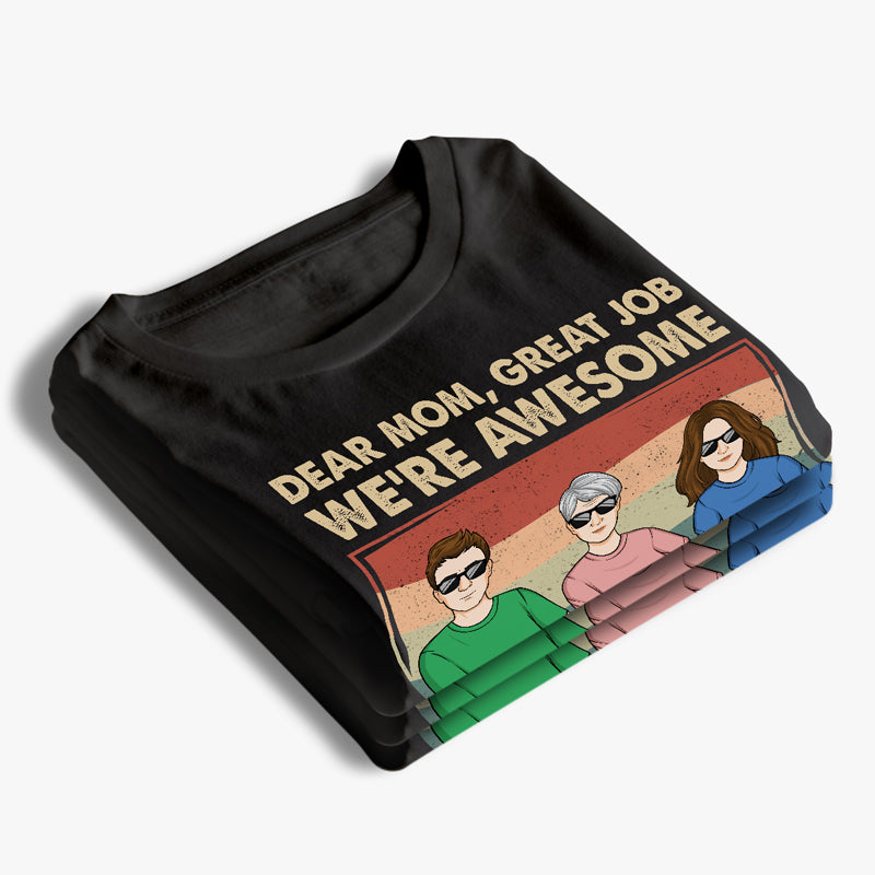 Dear Mom, Thank You - Family Personalized Custom Unisex T-shirt, Hoodie, Sweatshirt - Gift For Mom