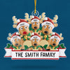 The True Joy Of Christmas Is Family - Family Personalized Custom Ornament - Acrylic Custom Shaped - Christmas Gift For Family Members