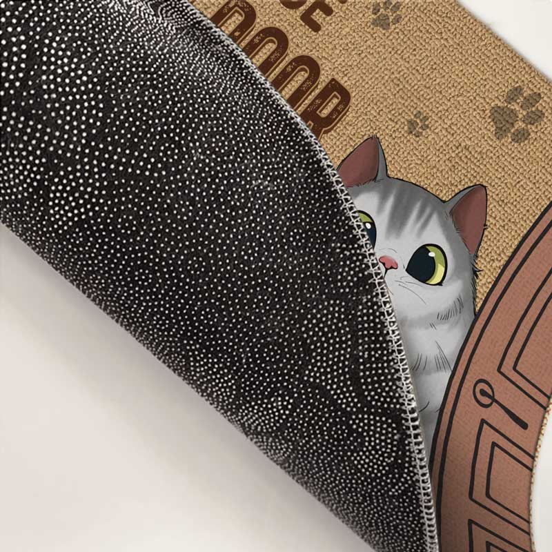 Cats Choose Us We Don't Own Them - Cat Personalized Custom Home Decor Decorative Mat - House Warming Gift For Pet Owners, Pet Lovers