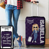 Just A Girl Who Loves Traveling - Travel Personalized Custom Luggage Cover - Holiday Vacation Gift, Gift For Adventure Travel Lovers