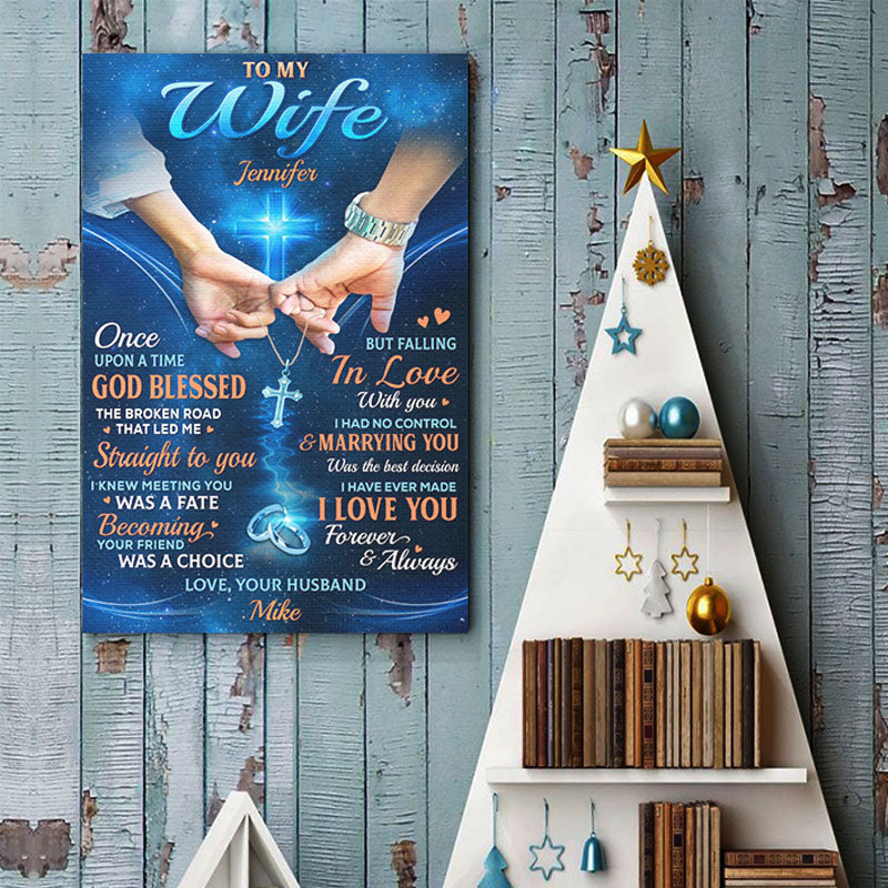 I Knew Meeting You Was A Fate - Couple Personalized Custom Vertical Poster - Gift For Husband Wife, Anniversary