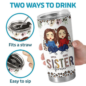 We'll Be Friends Till We're Old And Senile - Bestie Personalized Custom Tumbler - Christmas Gift For Best Friends, BFF, Sisters