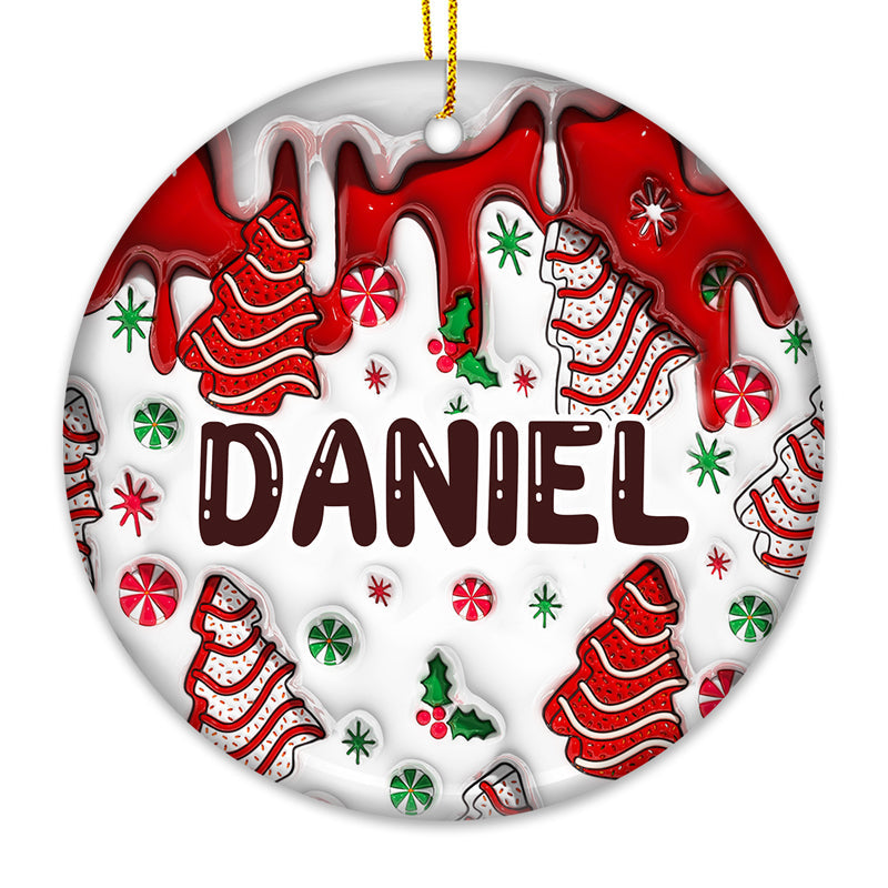 Christmas Is The Day That Holds All Time Together - Family Personalized Custom Ornament - Ceramic Round Shaped - Christmas Gift For Family Members