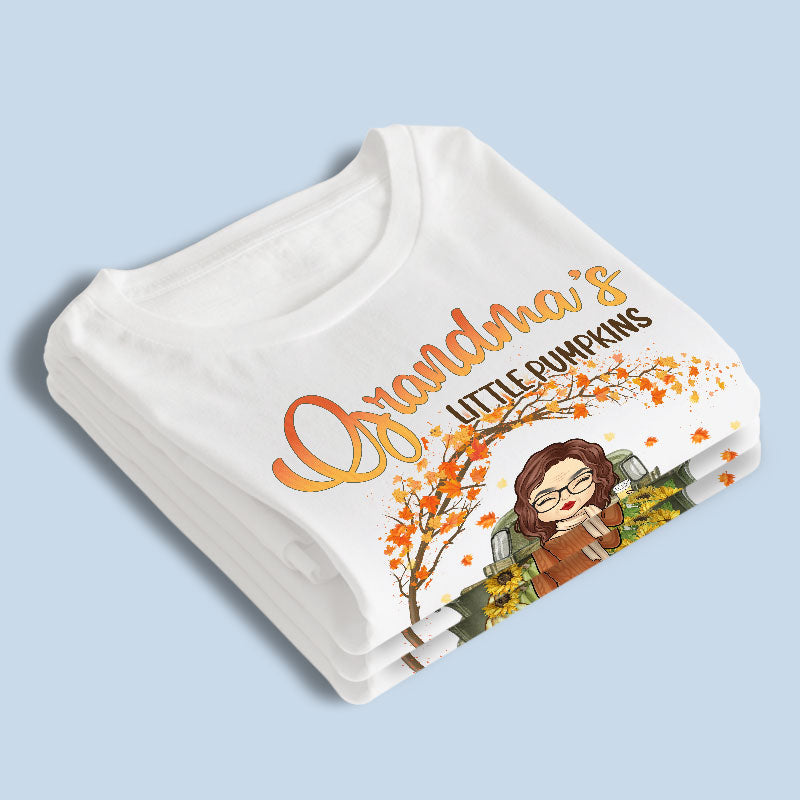 Grandma Knows Everything - Family Personalized Custom Unisex T-shirt, Hoodie, Sweatshirt - Autumn Fall Gift For Grandma