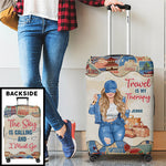 Custom The Sky Is Calling Travel Gifts for Women - Personalized Luggage Cover