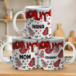 Hot Chocolate And Christmas Movies - Family Personalized Custom 3D Inflated Effect Printed Mug - Christmas Gift For Family Members