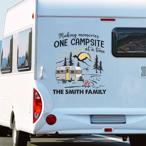 Our Story, Our Life, Our Trailer - Camping Personalized Custom RV Decal - Gift For Camping Lovers