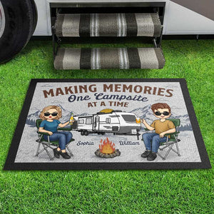 Adventure Is Worthwhile - Camping Personalized Custom Home Decor Decorative Mat - House Warming Gift For Husband Wife, Camping Lovers