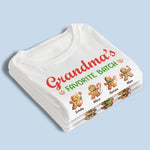 Custom Name Gingerbread Christmas Gifts for Grandma - Personalized Apparel