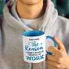 You Are The Reason I Don't Punch People At Work - Coworker Personalized Custom Accent Mug - Coworker, Office, Employee Appreciation, Farewell Gift, Work Friend, Colleagues Friendship