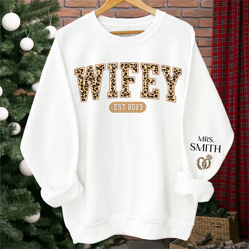 Happy on sale wifey sweatshirt