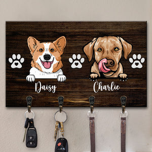 Hello We Hope You Love Dogs - Dog Personalized Custom Home Decor Rectangle Shaped Key Hanger, Key Holder - House Warming Gift For Pet Owners, Pet Lovers