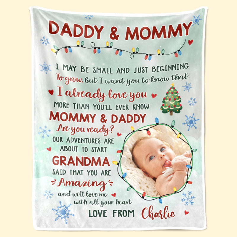 Personalized Baby Shower Gift From Daddy To Mommy, new mom gift, Mother's  day gift, baby blanket - Blankets Custom Blanket Custom family name blanket  Custom mother's day gift – Amor Custom Gifts