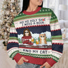 I Need A Beer And My Cats - Cat Personalized Custom Ugly Sweatshirt - Unisex Wool Jumper - Christmas Gift For Pet Owners, Pet Lovers