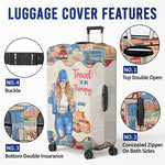 Custom The Sky Is Calling Travel Gifts for Women - Personalized Luggage Cover