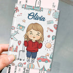 Adventure Is Out There - Travel Personalized Custom Passport Cover, Passport Holder - Holiday Vacation Gift, Gift For Adventure Travel Lovers