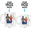 My Sun My Moon And All My Stars - Couple Personalized Custom Mug - Valentine Gift For Husband Wife, Anniversary, First Valentines Together