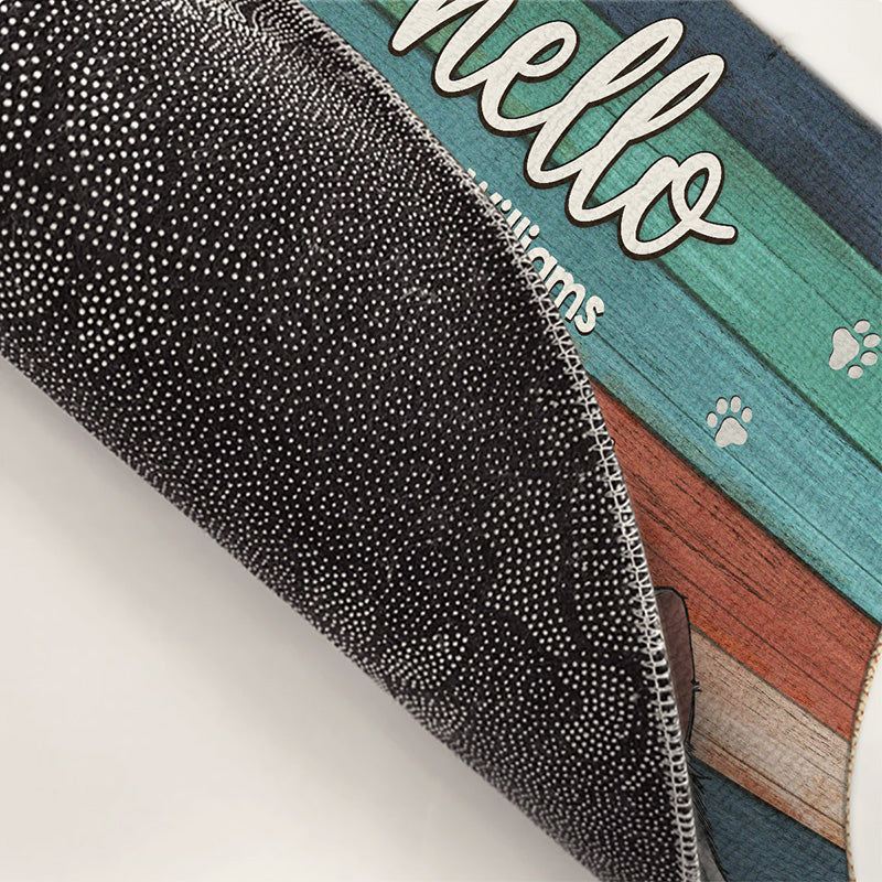 Hello Cats My Dear Friends - Cat Personalized Custom Home Decor Decorative Mat - Gift For Pet Owners, Pet Lovers