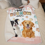 Custom Photo When I Needed A Hand, I Found A Paw - Dog & Cat Personalized Custom 3D Inflated Effect Printed Blanket - Gift For Pet Owners, Pet Lovers