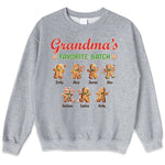 Custom Name Gingerbread Christmas Gifts for Grandma - Personalized Apparel