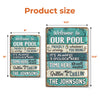 It's Always 5 O'Clock Here - Family Personalized Custom Home Decor Metal Sign - House Warming Gift For Family Members