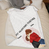 You Color My World - Couple Personalized Custom Blanket - Valentine Gift For Husband Wife, Anniversary, First Valentines Together