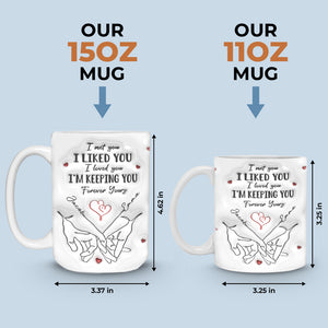 I Met You I Loved You - Couple Personalized Custom 3D Inflated Effect Printed Mug - Gift For Husband Wife, Anniversary