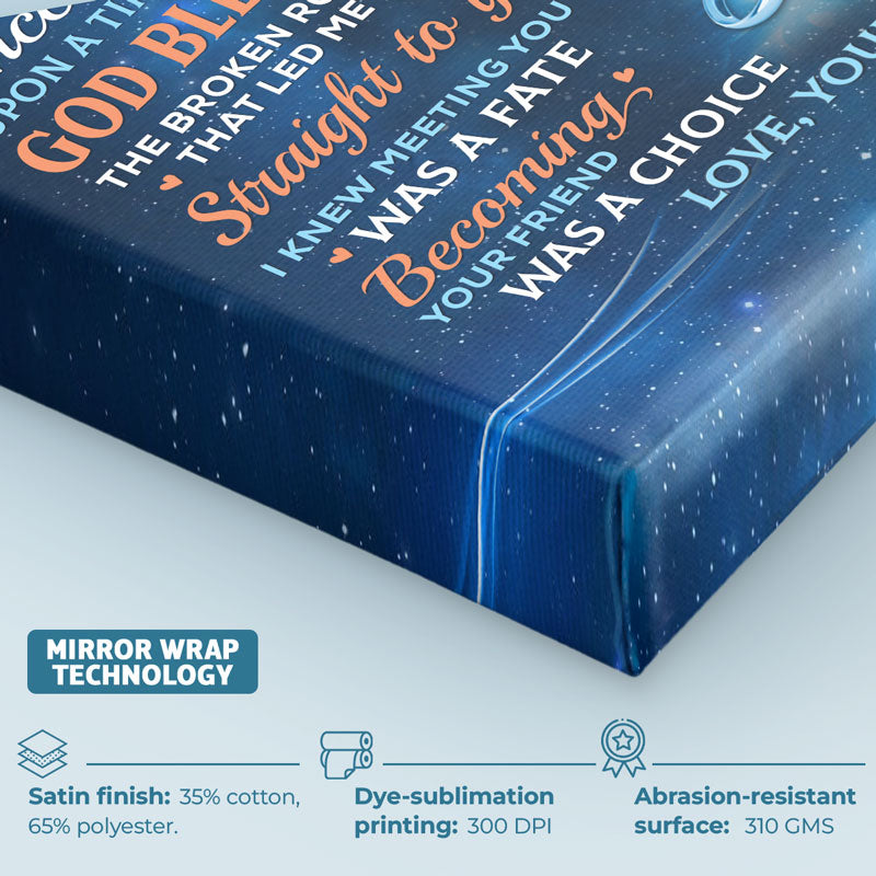 I Knew Meeting You Was A Fate - Couple Personalized Custom Vertical Canvas - Gift For Husband Wife, Anniversary