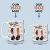 Besties Forever - Bestie Personalized Custom 3D Inflated Effect Printed Mug - Gift For Best Friends, BFF, Sisters