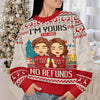 Cuter Than Cupid - Couple Personalized Custom Ugly Sweatshirt - Unisex Wool Jumper - Christmas Gift For Husband Wife, Anniversary
