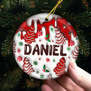 Christmas Is The Day That Holds All Time Together - Family Personalized Custom Ornament - Ceramic Round Shaped - Christmas Gift For Family Members