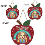 Experiment Fail Learn Repeat - Teacher Personalized Custom Round Shaped Home Decor Wood Sign - House Warming Gift For Teacher, Back To School