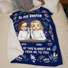 We Are Best Friends - Bestie Personalized Custom Blanket - Christmas Gift For Best Friends, BFF, Sisters