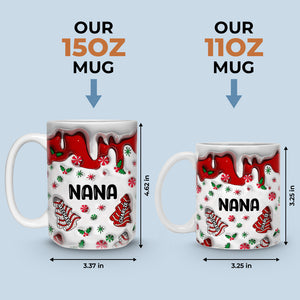 Hot Chocolate And Christmas Movies - Family Personalized Custom 3D Inflated Effect Printed Mug - Christmas Gift For Family Members
