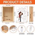 My Missing Piece - Couple Personalized Custom Frame Light Box - Gift For Husband Wife, Anniversary