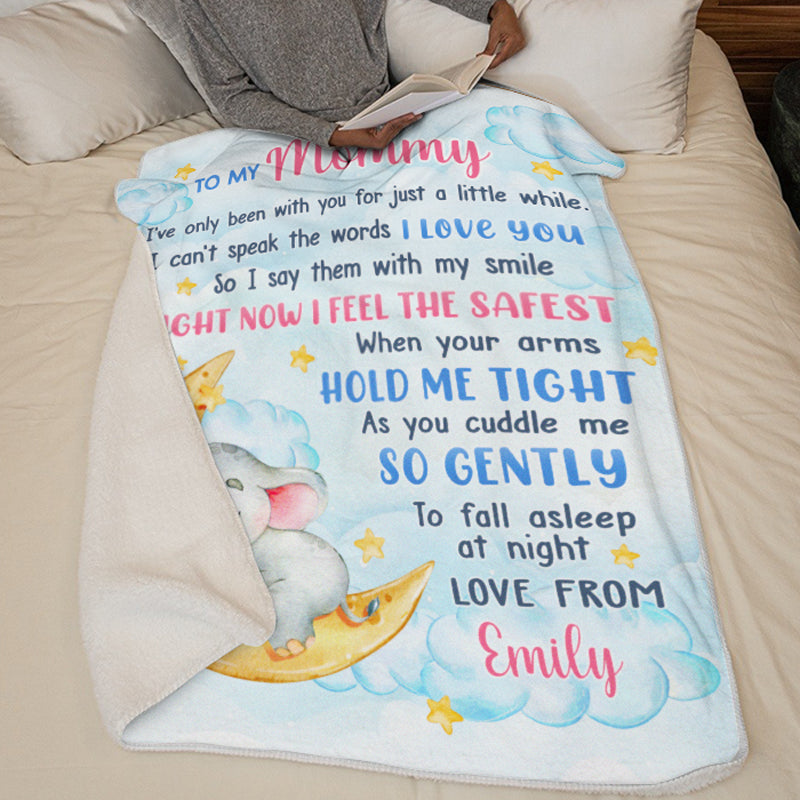 You Are Loved Little One - Family Personalized Custom Blanket - Baby Shower Gift, Christmas Gift For First Mom