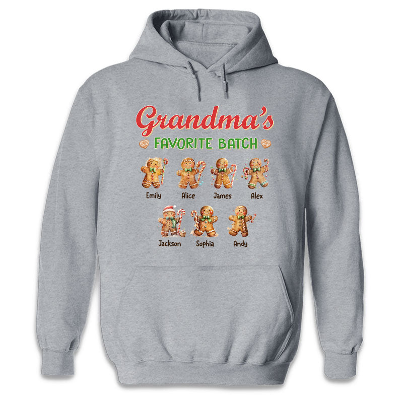 Grandma Favorite Batch - Family Personalized Custom Unisex T-shirt, Hoodie, Sweatshirt - Christmas Gift For Grandma