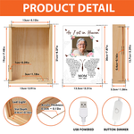 Custom Photo I Watch You I Hear You - Memorial Personalized Custom Frame Light Box - Sympathy Gift For Family Members