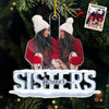 Custom Photo Besties Forever - Bestie Personalized Custom Ornament - Acrylic Custom Shaped - Christmas Gift For Best Friends, BFF, Sisters