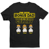 The Best Bonus Dad In The Galaxy - Family Personalized Custom Unisex T-shirt, Hoodie, Sweatshirt - Father's Day, Birthday Gift For Dad