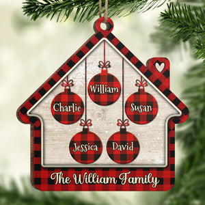 Together We Are One - Family Personalized Custom Ornament - Wood Custom Shaped - Christmas Gift For Family Members